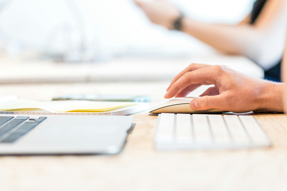 BPO Services - Working On Computer